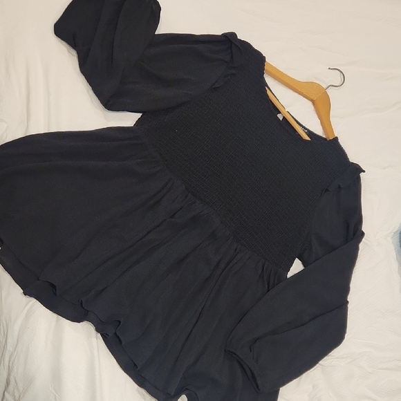 Torrid Black Ribbed Knit Top - Picture 6 of 7